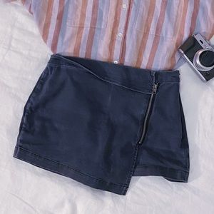 Abercrombie & Fitch Black Washed Skort